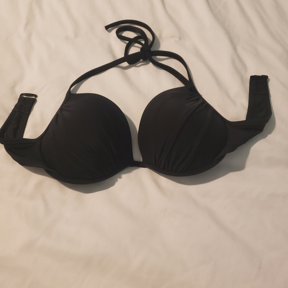 Black push up padded bikini top